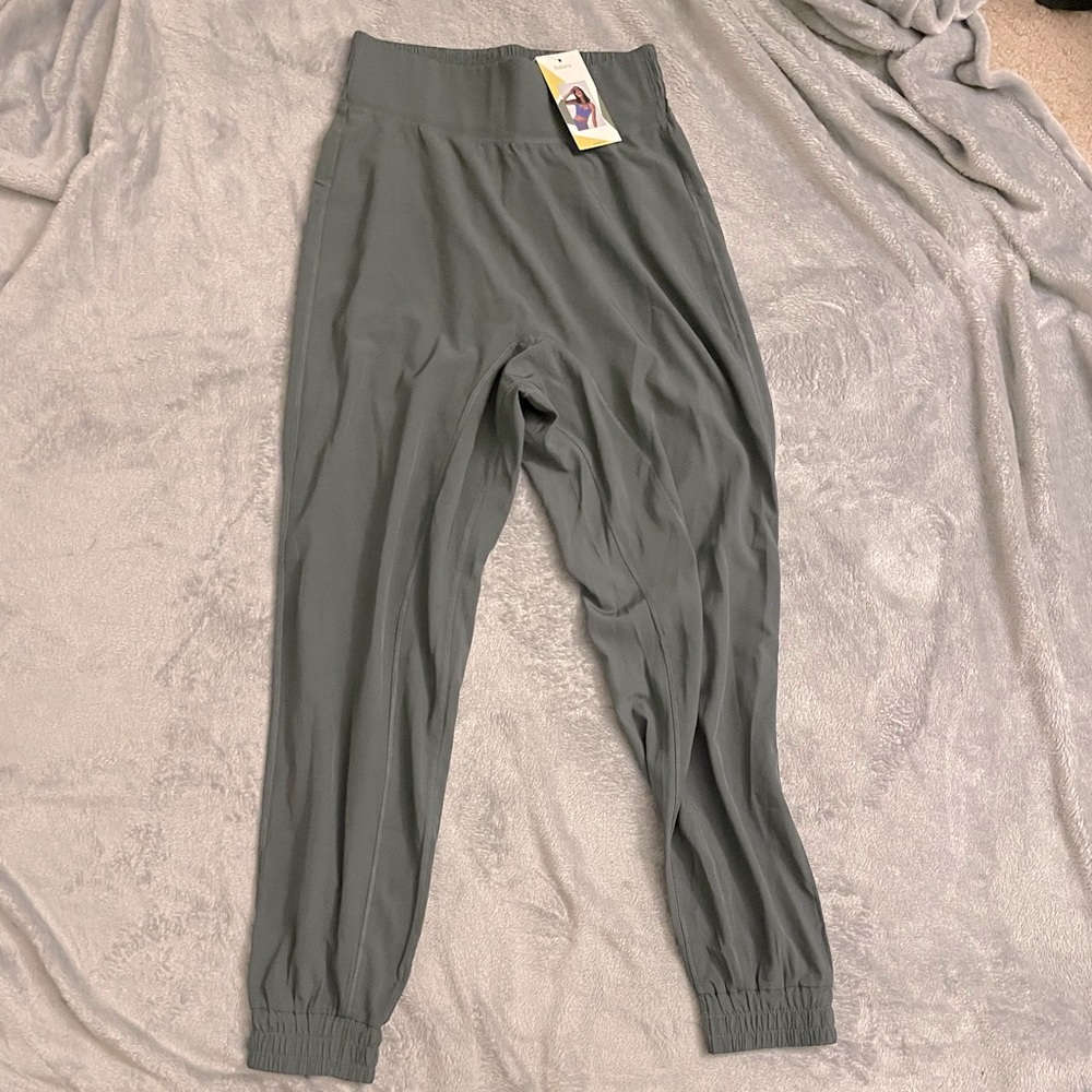 Halara slate blue high waisted full length joggers